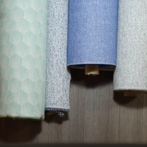 Imagen principal de la coleccion Ozeanout, textil outdoor geometrico de Studio Tapitop
